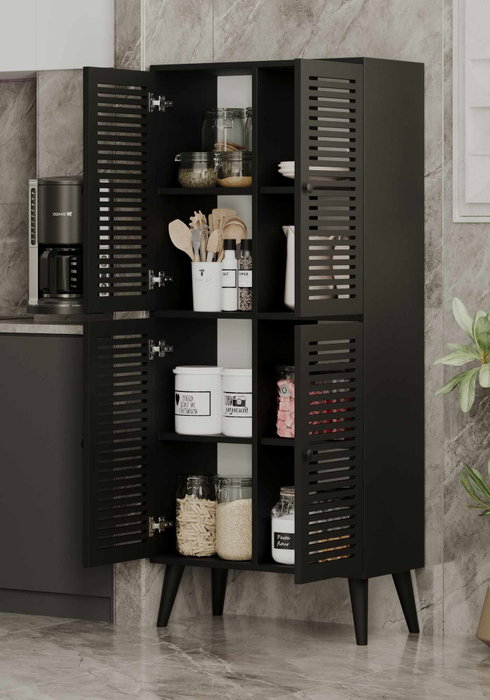 Hanah Home Armario Multiusos Deneb - Negro Hanah Home Armario Multiusos Deneb - Negro